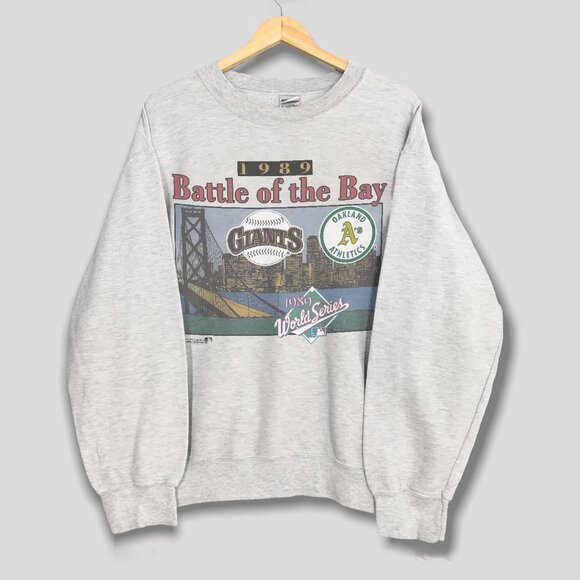 Vintage Giants Vs Oakland Athletics Battle Of The Bay 1989 World Series Shirt - Picture 1 of 2
